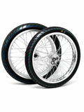 Chrome Light Bee/Eride Supermoto Wheel Set