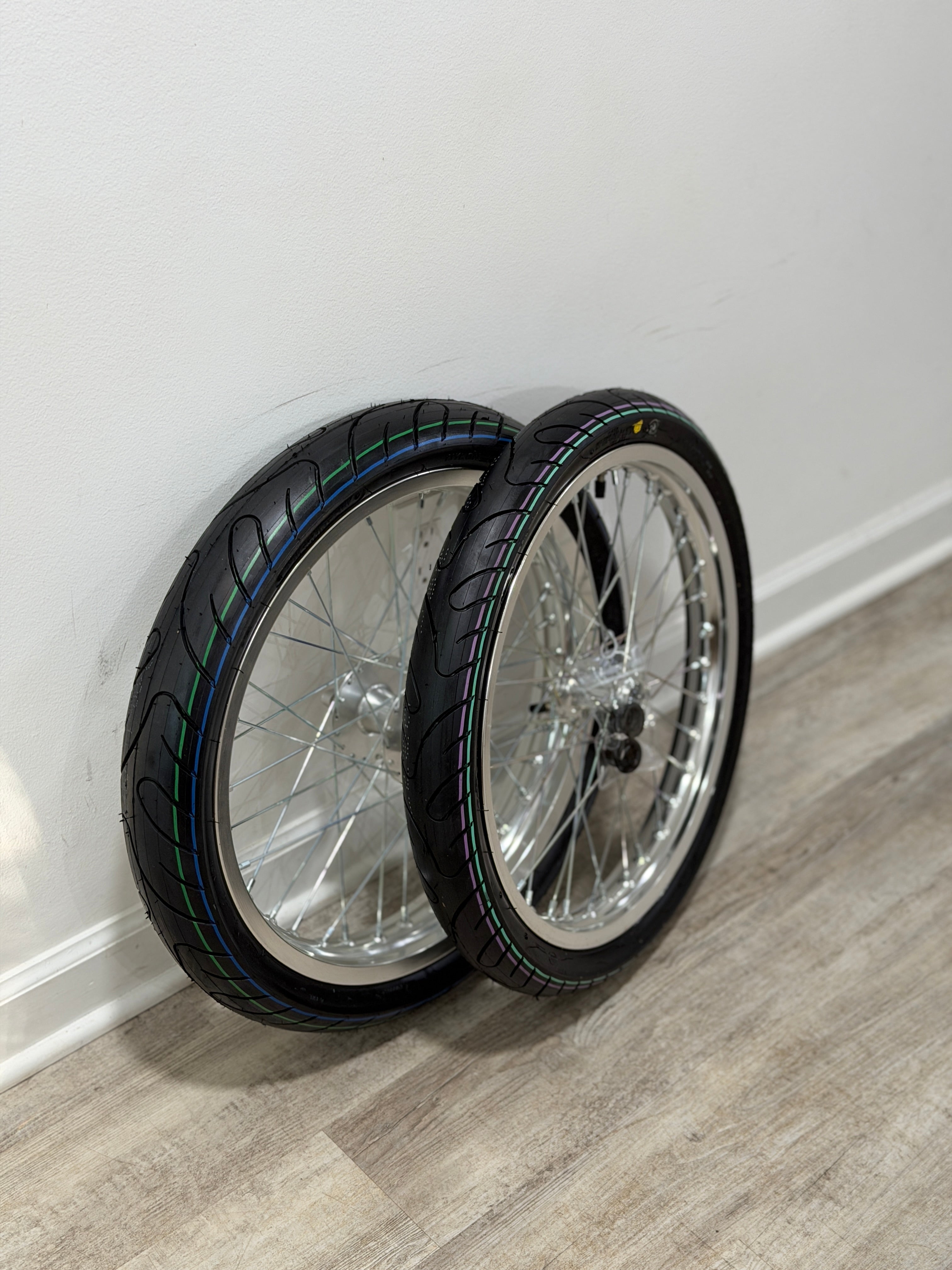 Chrome Talaria XXX/MX3/MX4 Supermoto Wheel Set