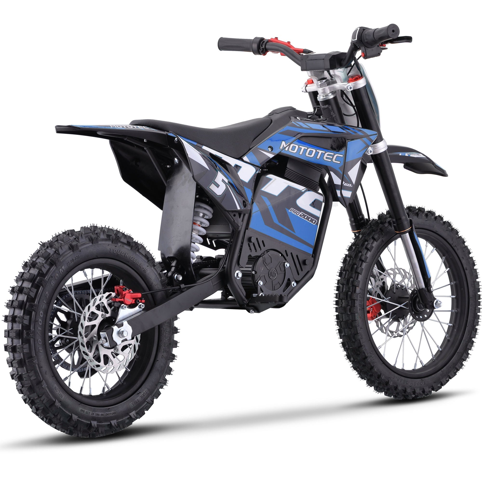 60V 2 kW Lithium Electric Dirt Bike (2,000 Watts)
