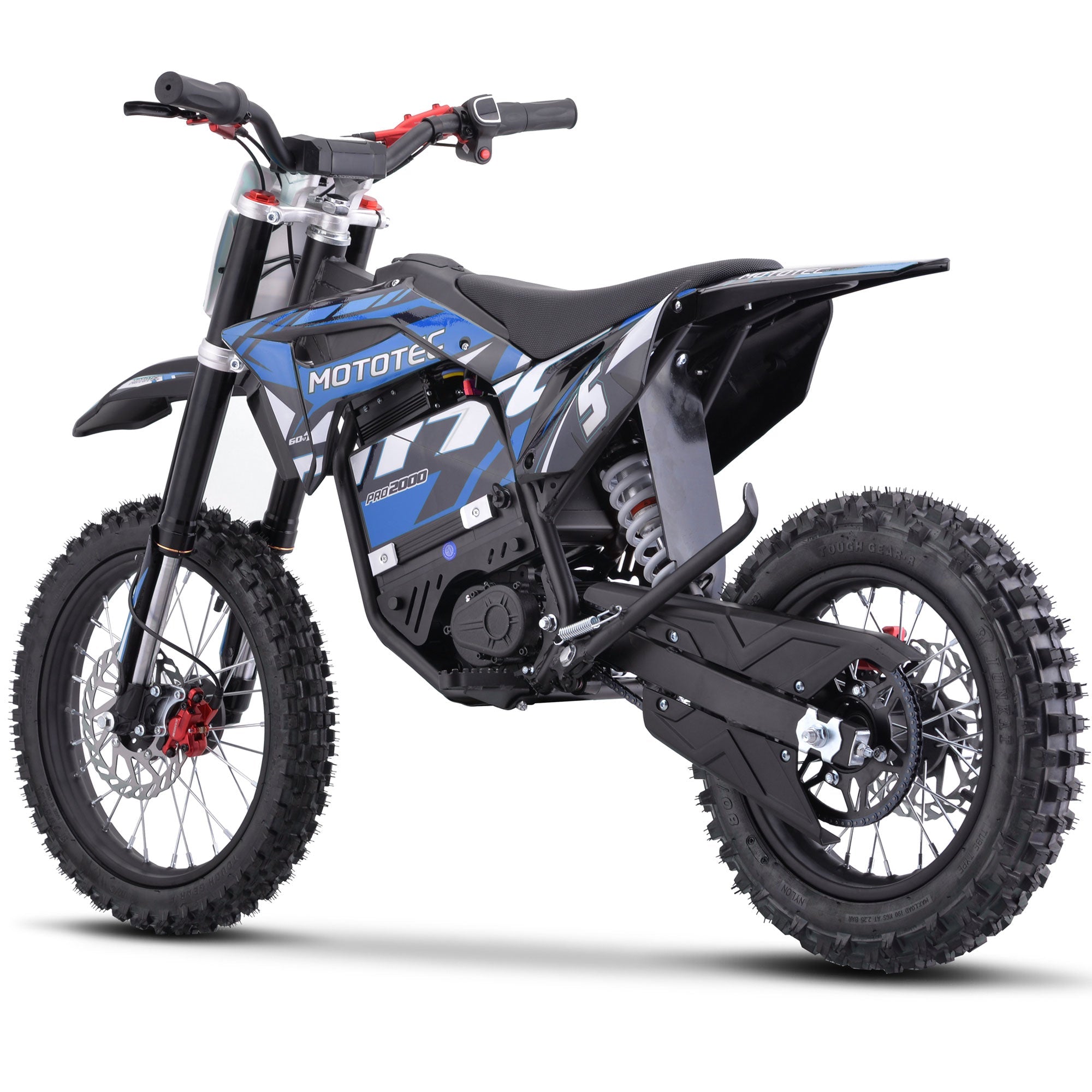 60V 2 kW Lithium Electric Dirt Bike (2,000 Watts)