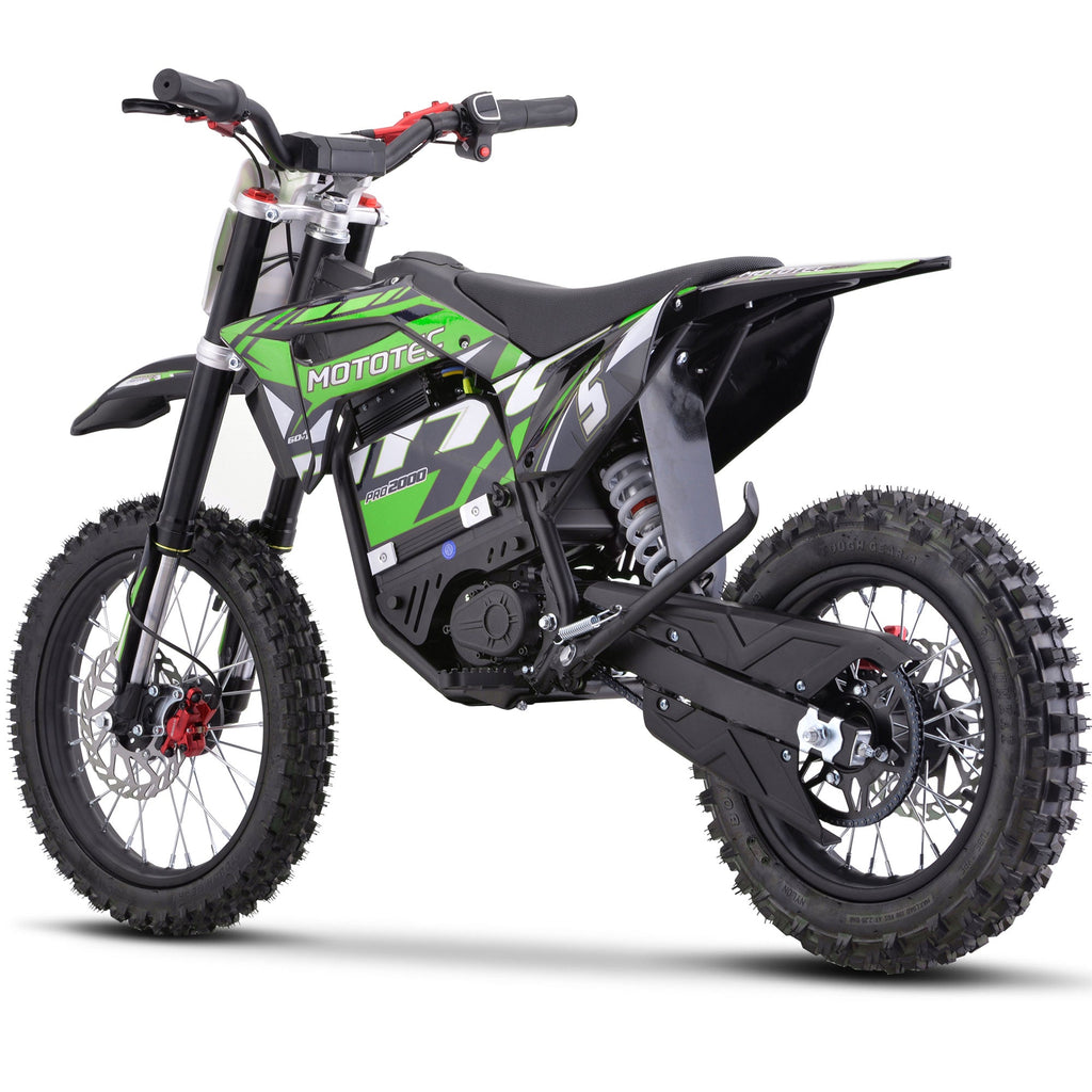 60V 2 kW Lithium Electric Dirt Bike (2,000 Watts)