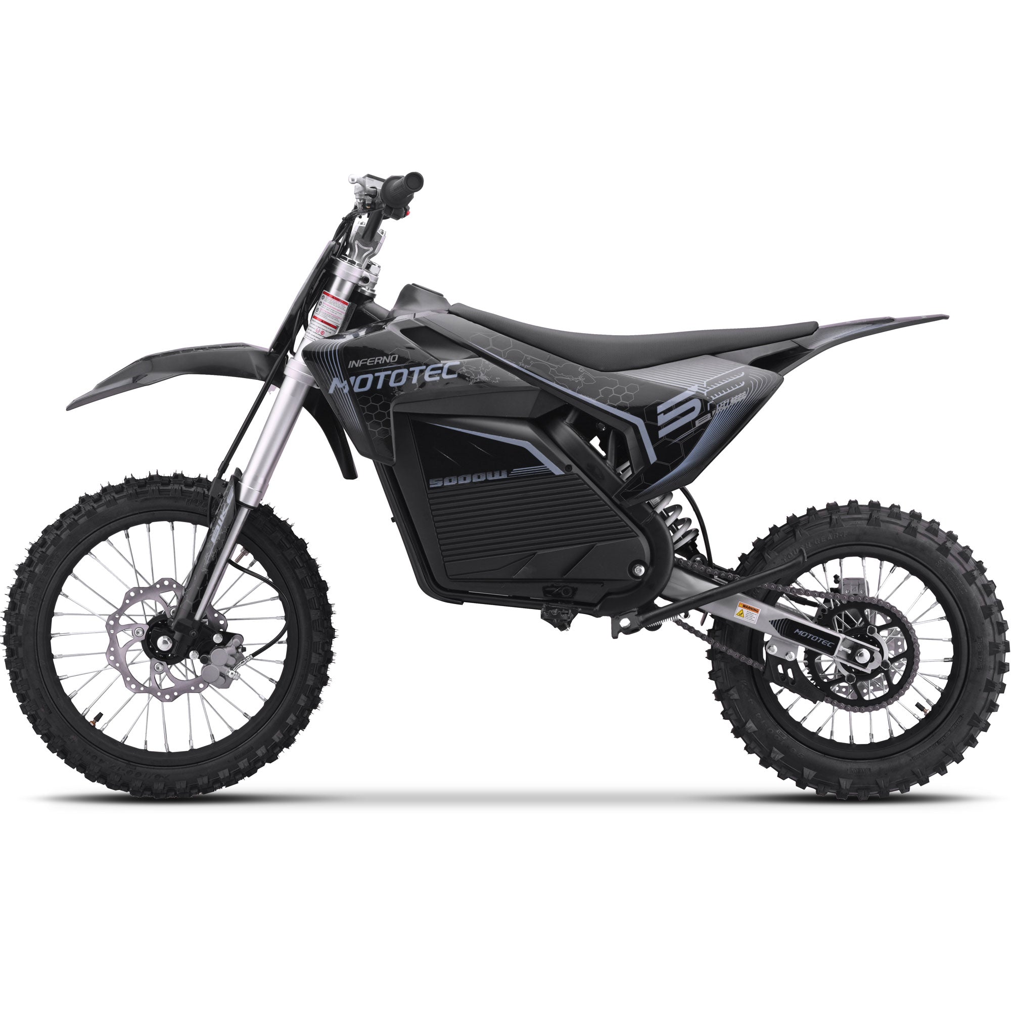 72V 5 kW Electric Dirt Bike (5,000 Watts)