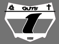 White Motocutz Vented Plate