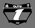 Black Motocutz Vented Plate